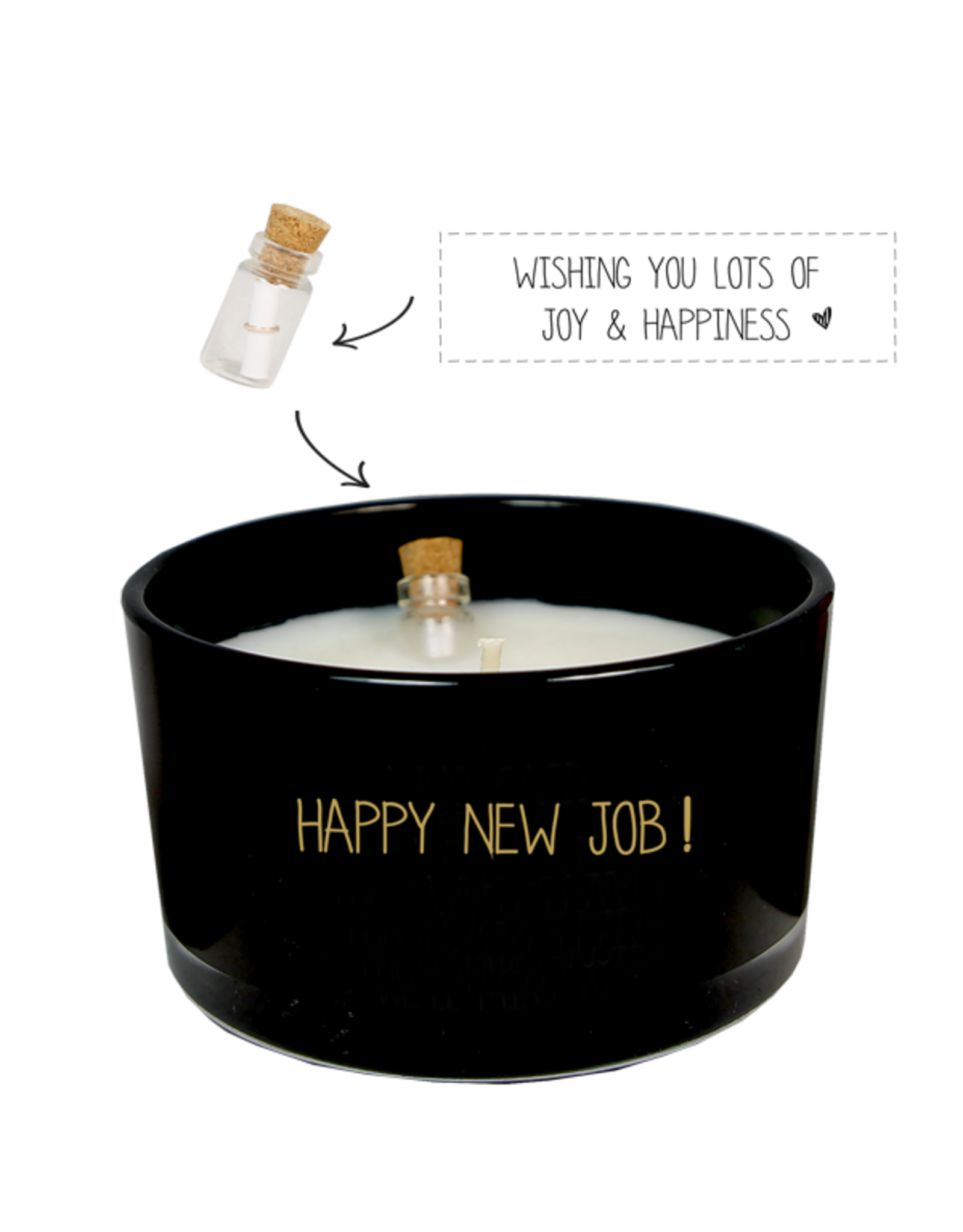 My flame Lifestyle Sojakaars met flessenpost| Happy New Job | Warm Cashmere