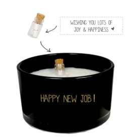 My flame Lifestyle Sojakaars met flessenpost| Happy New Job | Warm Cashmere