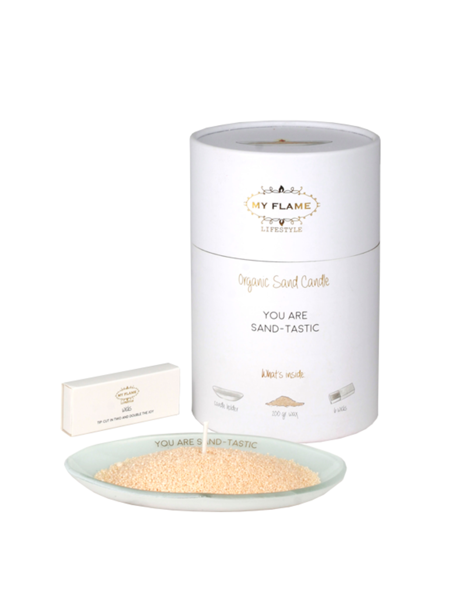 My flame Lifestyle Giftbox met kaarsenzand | You Are Sand-Tastic | My Flame Lifestyle
