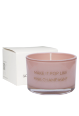 My flame Lifestyle Soja geurkaars | Make it pop like pink champagne | Grean tea time | My Flame