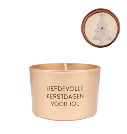 My flame Lifestyle Soja geurkaars | Liefdevolle Kerstdagen voor jou | Winter wood