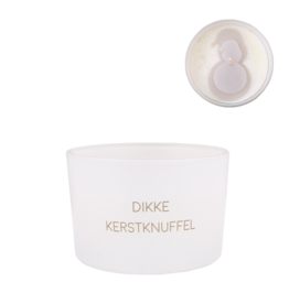 My flame Lifestyle Soja geurkaars | Dikke Kerstknuffel | Winter wood