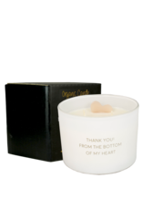 My flame Lifestyle Soja geurkaas | Thank you from the bottom of my heart | Fresh Cotton | My Flame