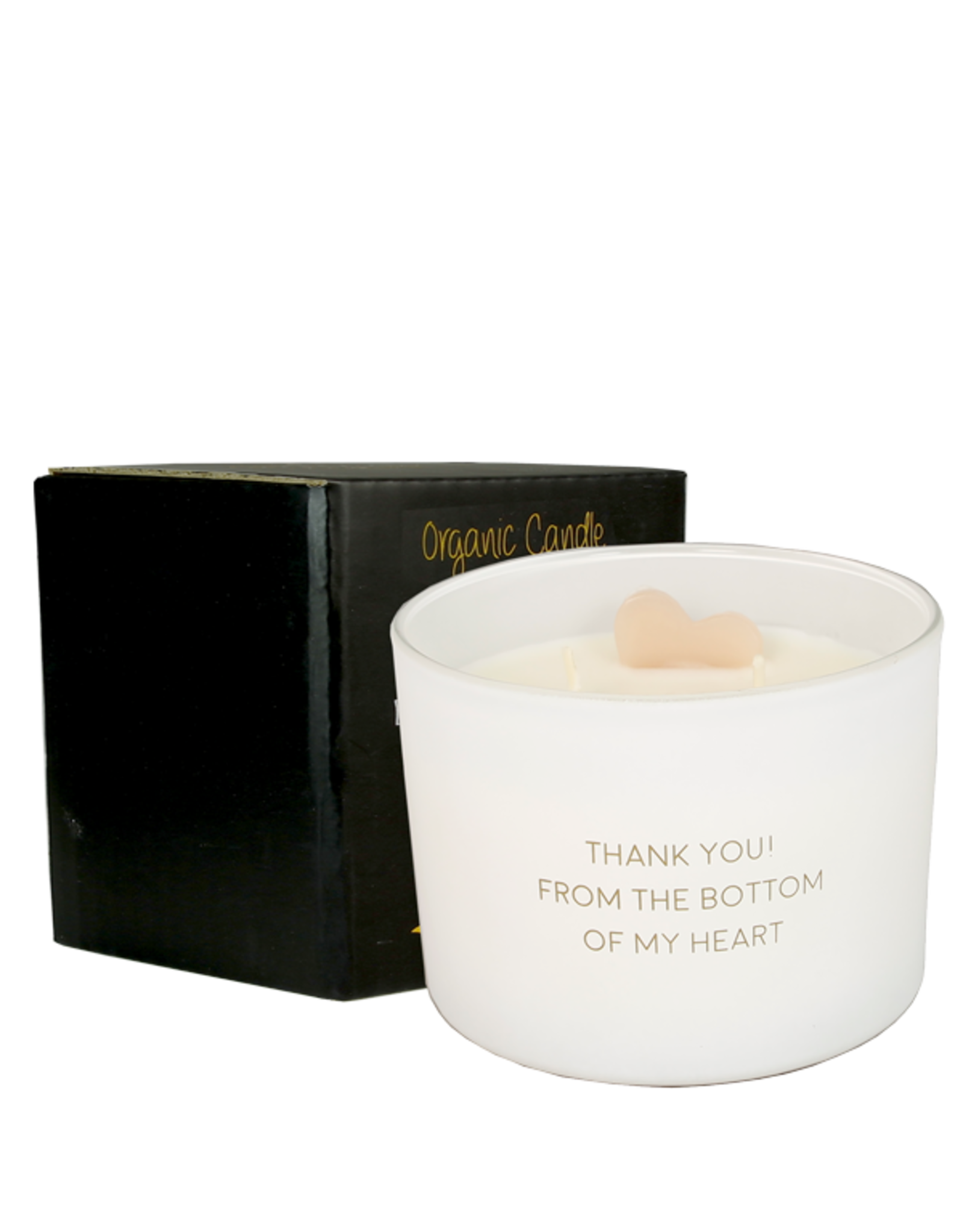 My flame Lifestyle Soja geurkaas | Thank you from the bottom of my heart | Fresh Cotton | My Flame