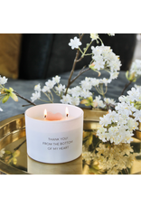 My flame Lifestyle Soja geurkaas | Thank you from the bottom of my heart | Fresh Cotton | My Flame