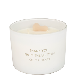 My flame Lifestyle Soja geurkaas | Thank you from the bottom of my heart | Fresh Cotton