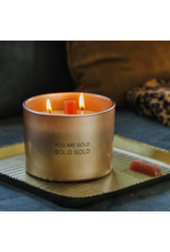 My flame Lifestyle Soja geurkaas | You are gold , solid gold | Silky Tonka | My Flame