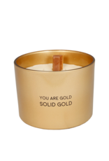 My flame Lifestyle Soja geurkaas | You are gold , solid gold | Silky Tonka | My Flame