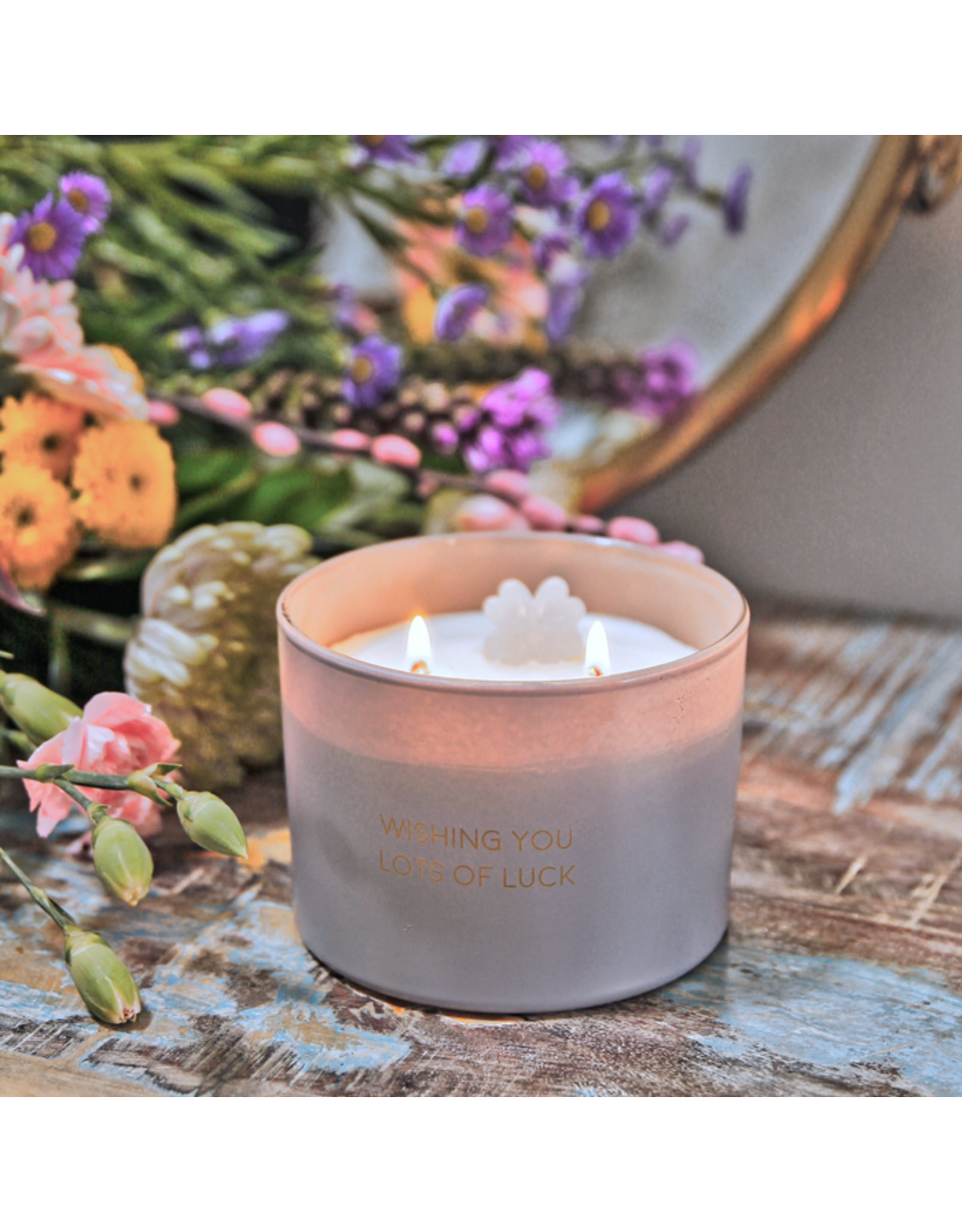 My flame Lifestyle Soja geurkaas | Wishing you lots of luck | Amber's Secret | My Flame