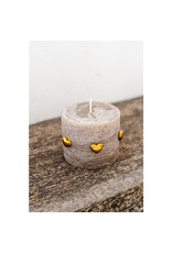 Home Society Candle pin | Heart | Goud  | Home Society