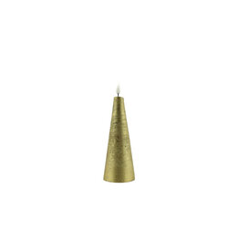 Home Society LED Kaars Cone met afstandbediening | Goud | S
