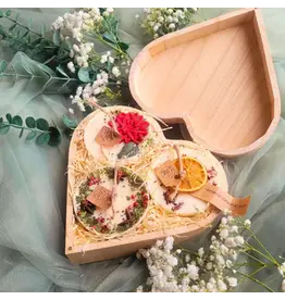 Beauty Scents geurkaarsen Cadeaubox hart | Geurkaarsenset winter | Beauty Scents
