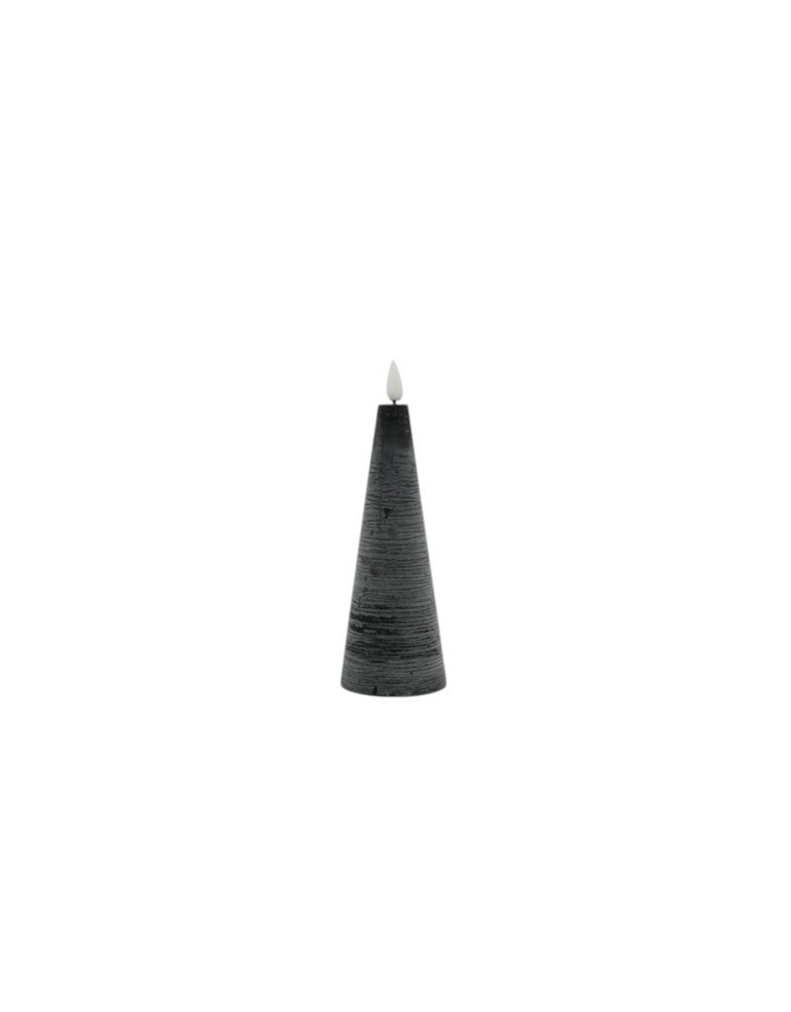 Home Society LED Kaars Cone met afstandbediening | Zwart| L | Home Society