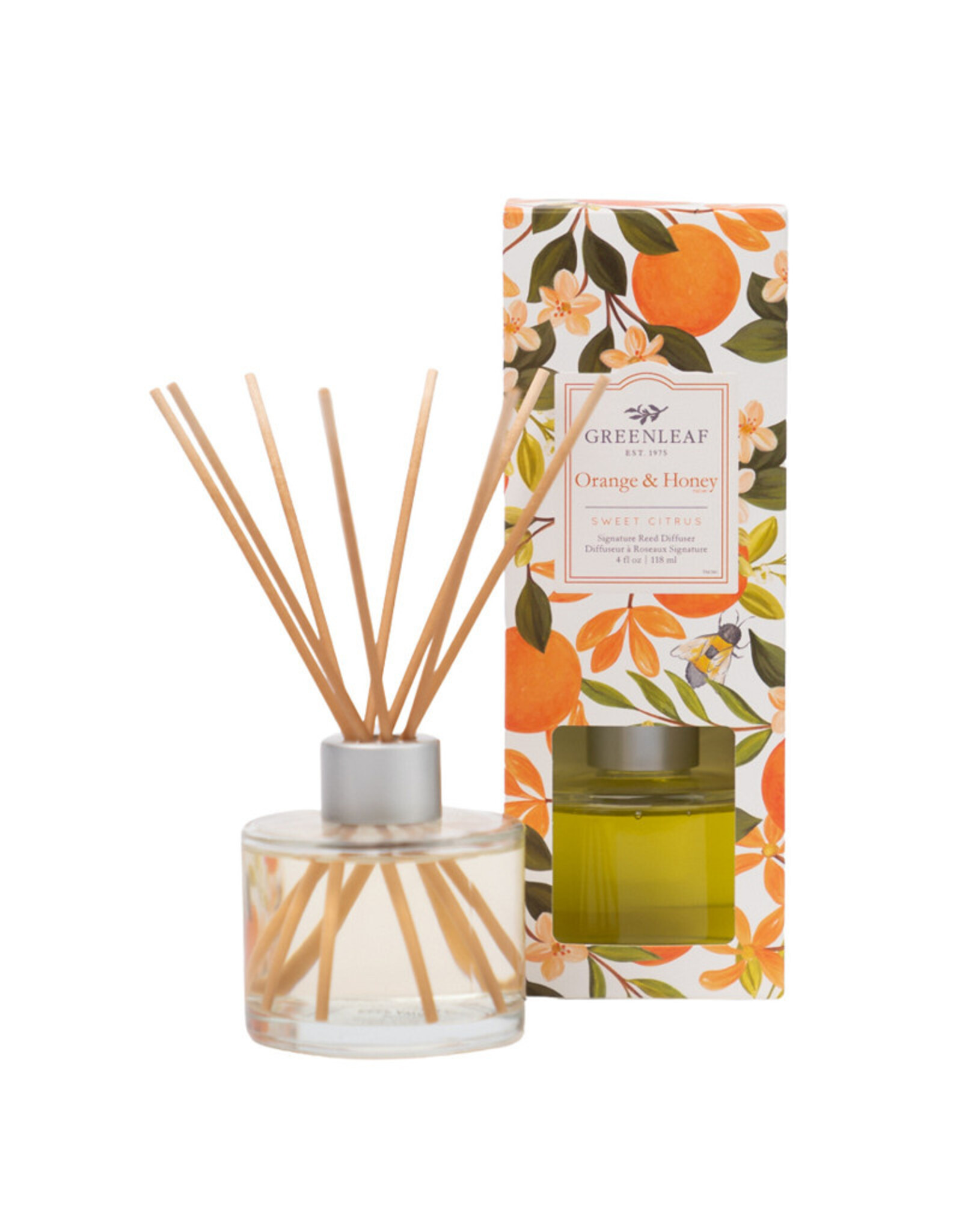 Greenleaf Gifts Geurstokjes | Orange & Honey | Greenleaf