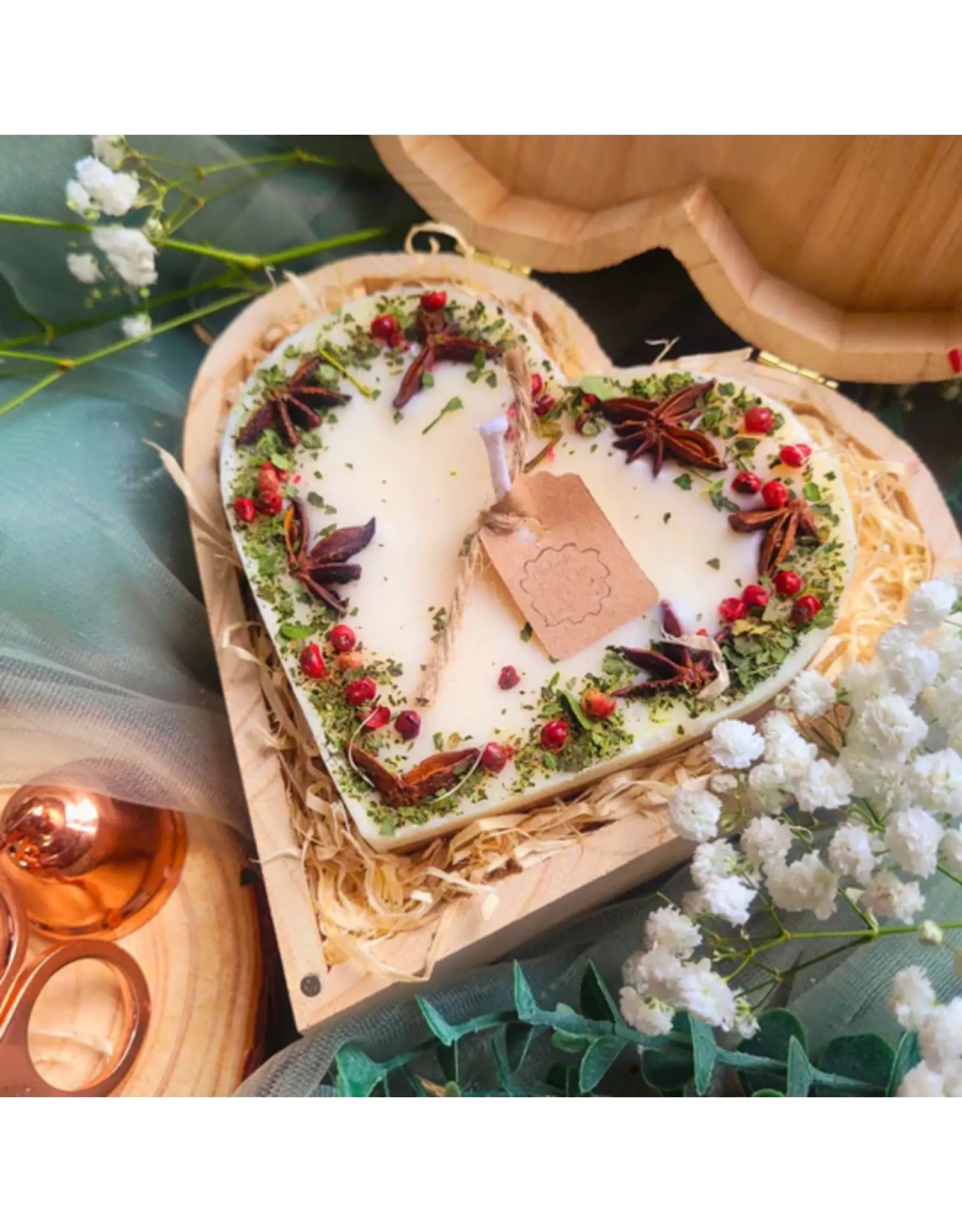 Beauty Scents geurkaarsen  Cadeaubox hart | Mulled Wine | Beauty Scents