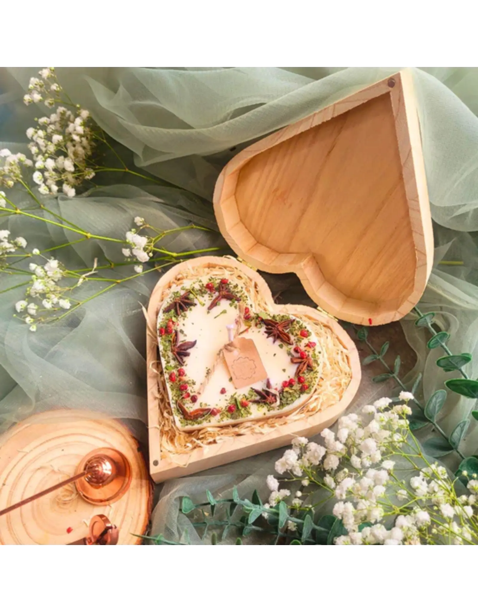 Beauty Scents geurkaarsen  Cadeaubox hart | Mulled Wine | Beauty Scents