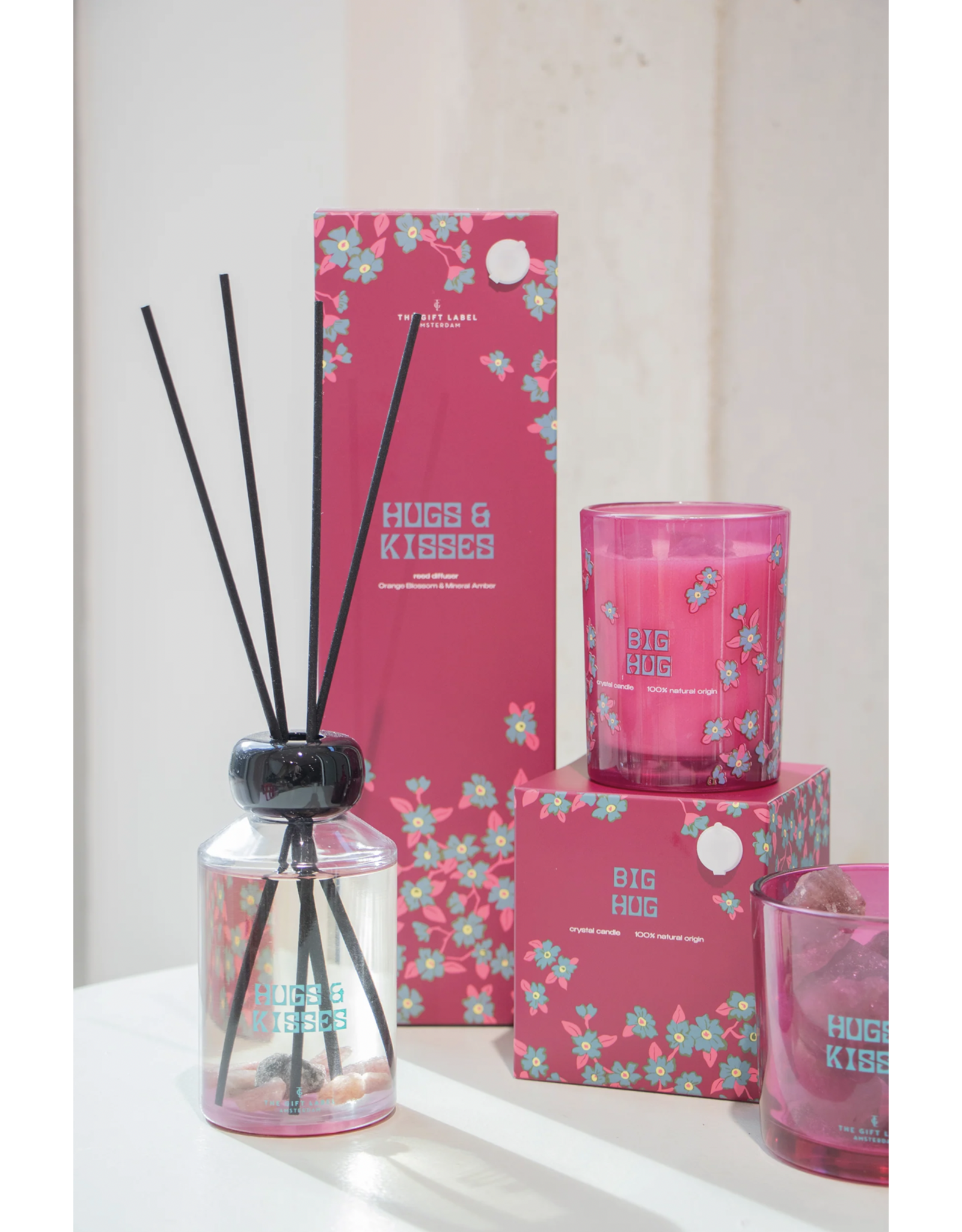 The Gift Label Geurkaars met kristallen| The Gift Label | Big Hug