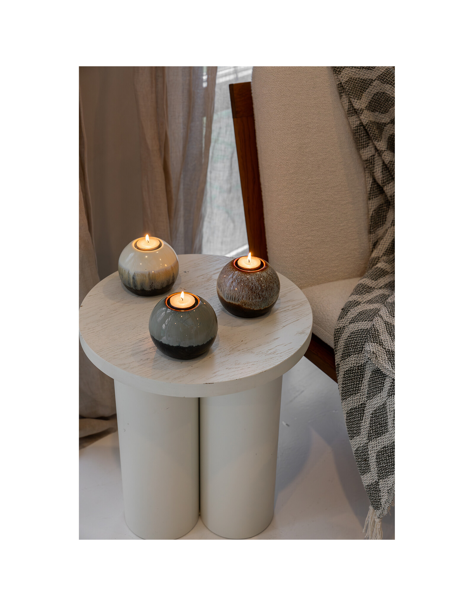 Jens Living Theelichthouder | Bodhi | Bruin | Jens Living