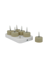 Home Society LED theelichten set 6 | Greige | Home Society