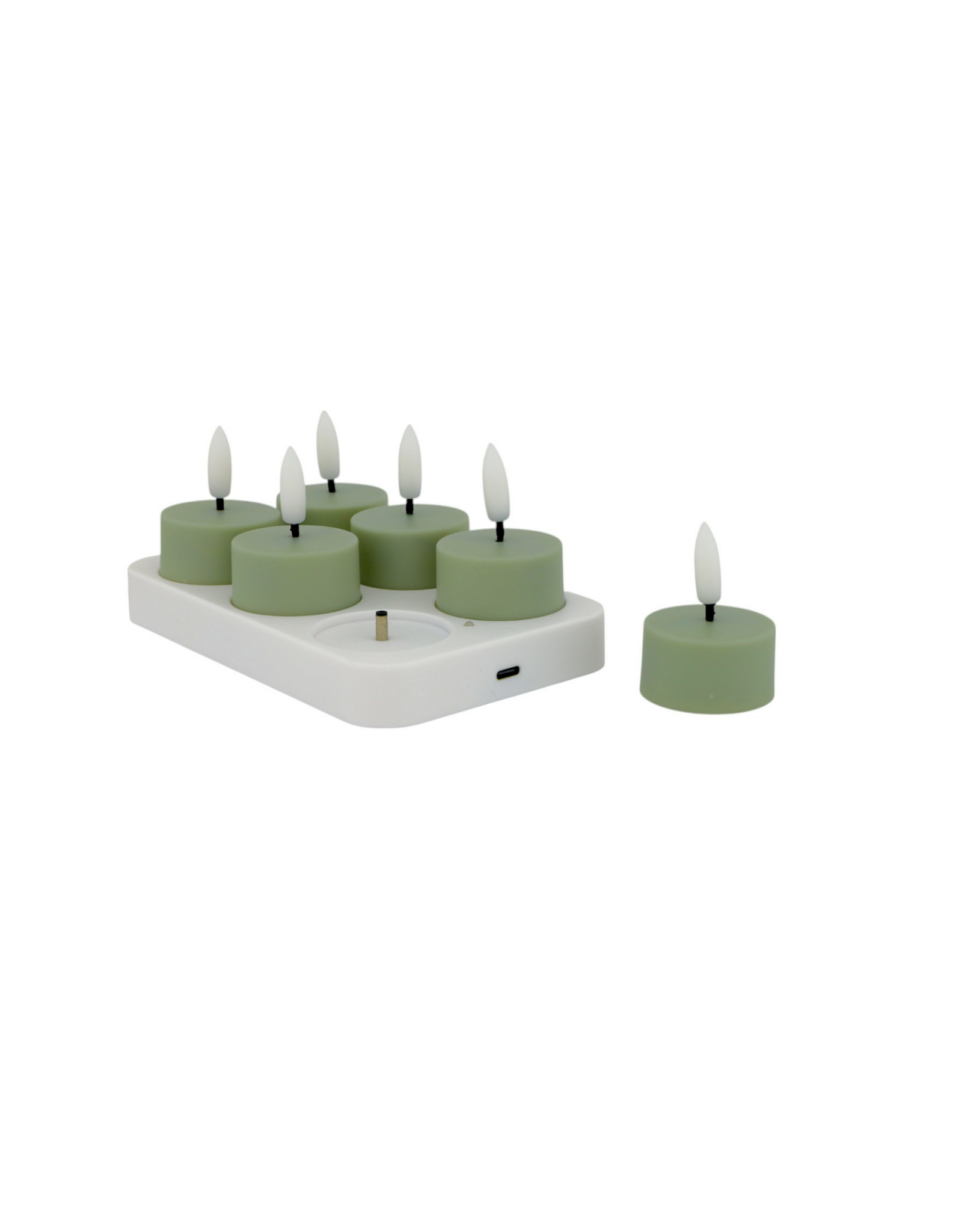 Home Society LED theelichten set 6 | Celadon | Home Society
