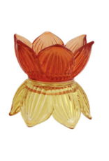 Home Society Theelichthouder Flower Pop | oranje | Home Society
