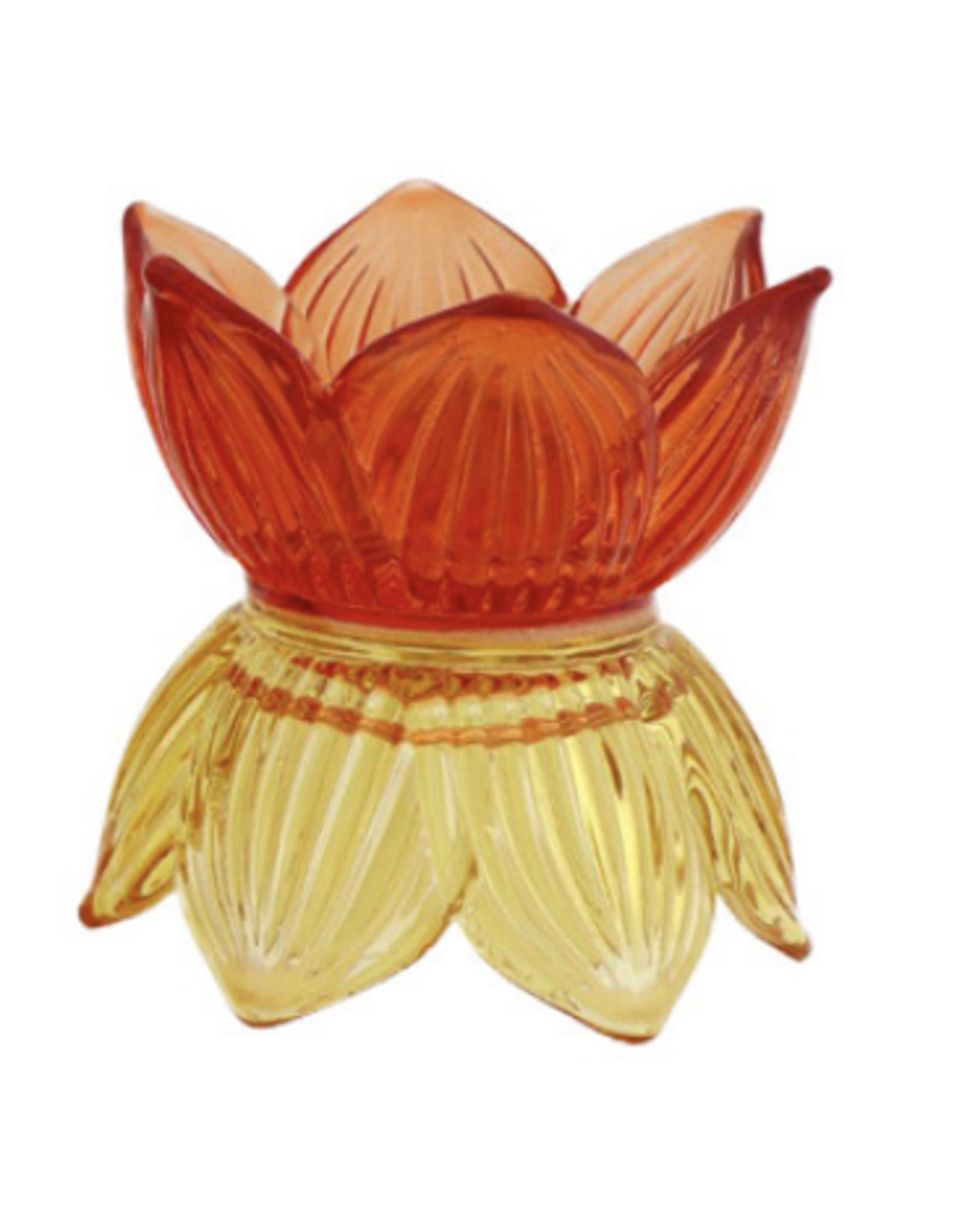 Home Society Theelichthouder Flower Pop | oranje | Home Society