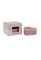 Home Society LED kaars | Hart | Lila |  Home Society