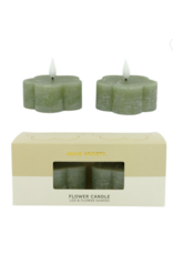 Home Society LED kaars Flower | celadon |  Home Society