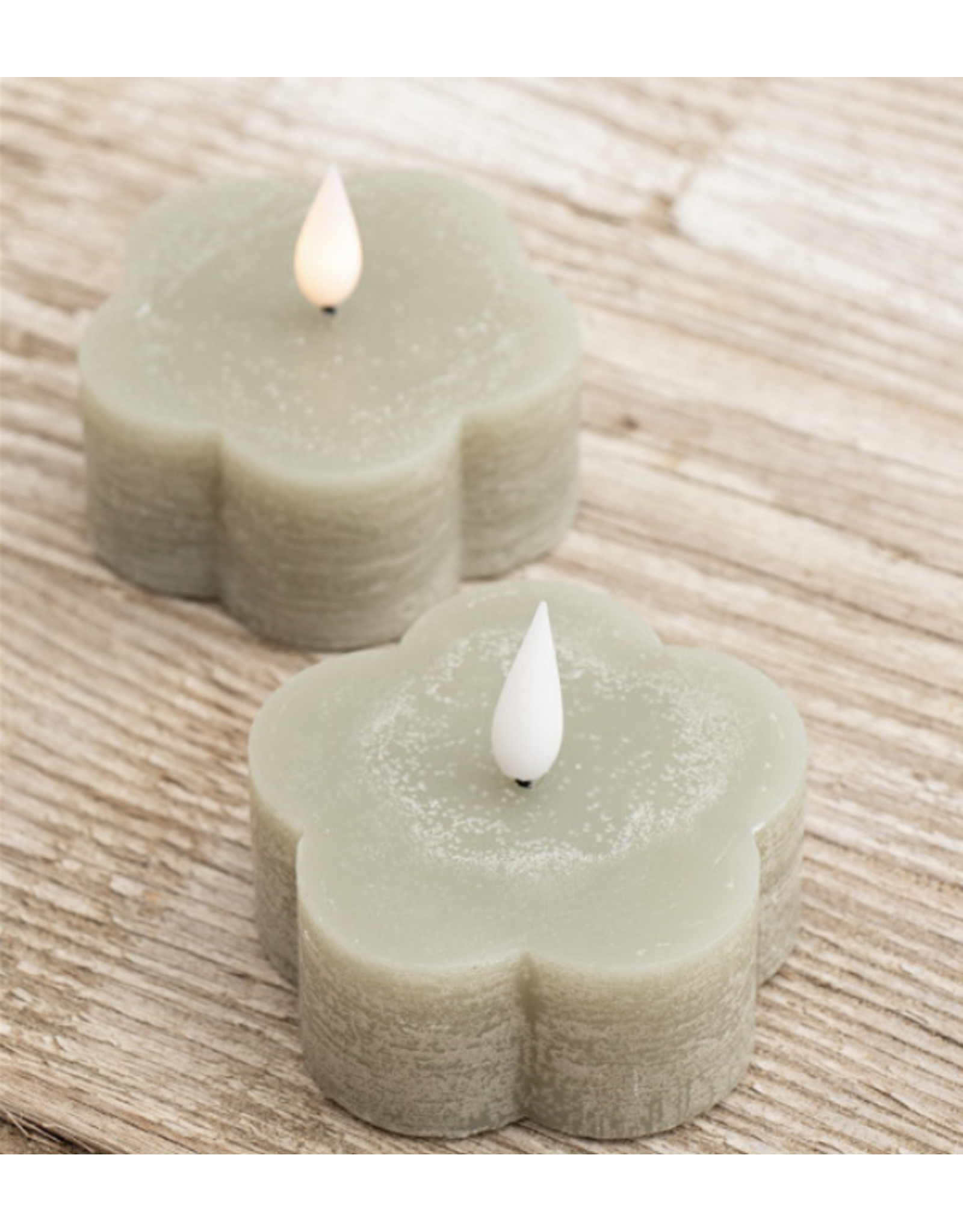 Home Society LED kaars Flower | celadon |  Home Society