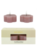 Home Society LED kaars Flower | roze | Home Society