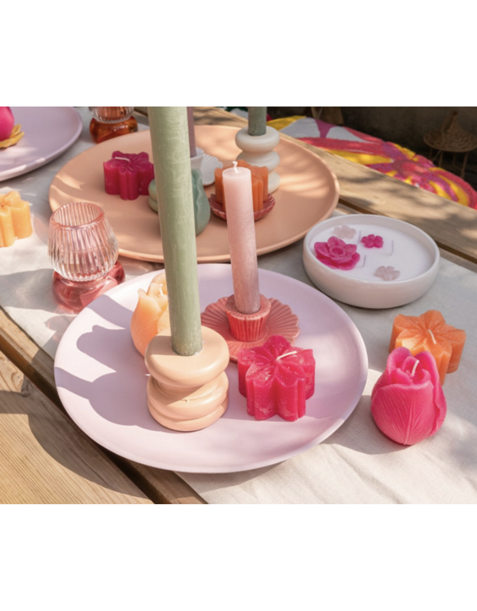 Home Society Kaars Tulp | roze | Home Society