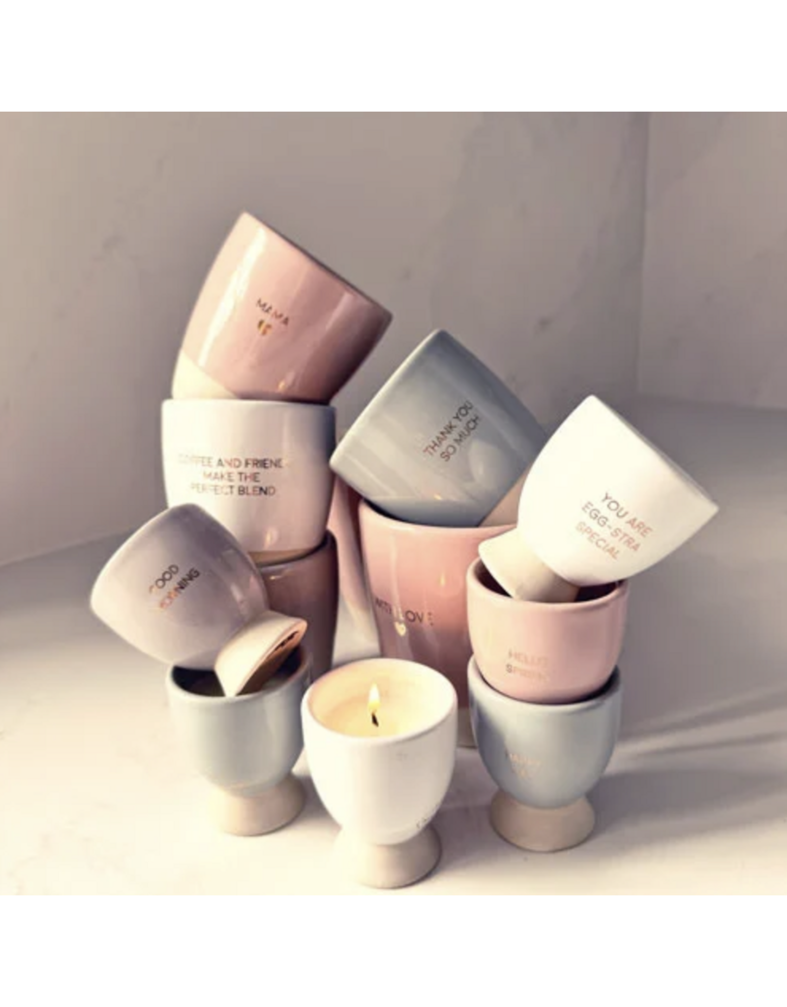 My flame Lifestyle Soja kaars  in theemok| hug in a mug | My flame