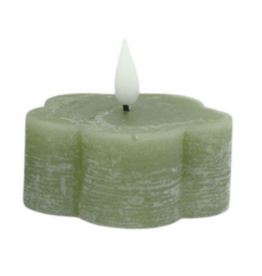 Home Society LED kaars Flower | celadon | Home Society