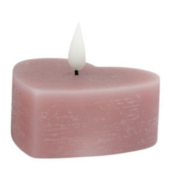 Home Society LED kaars | Hart | Lila |  Home Society