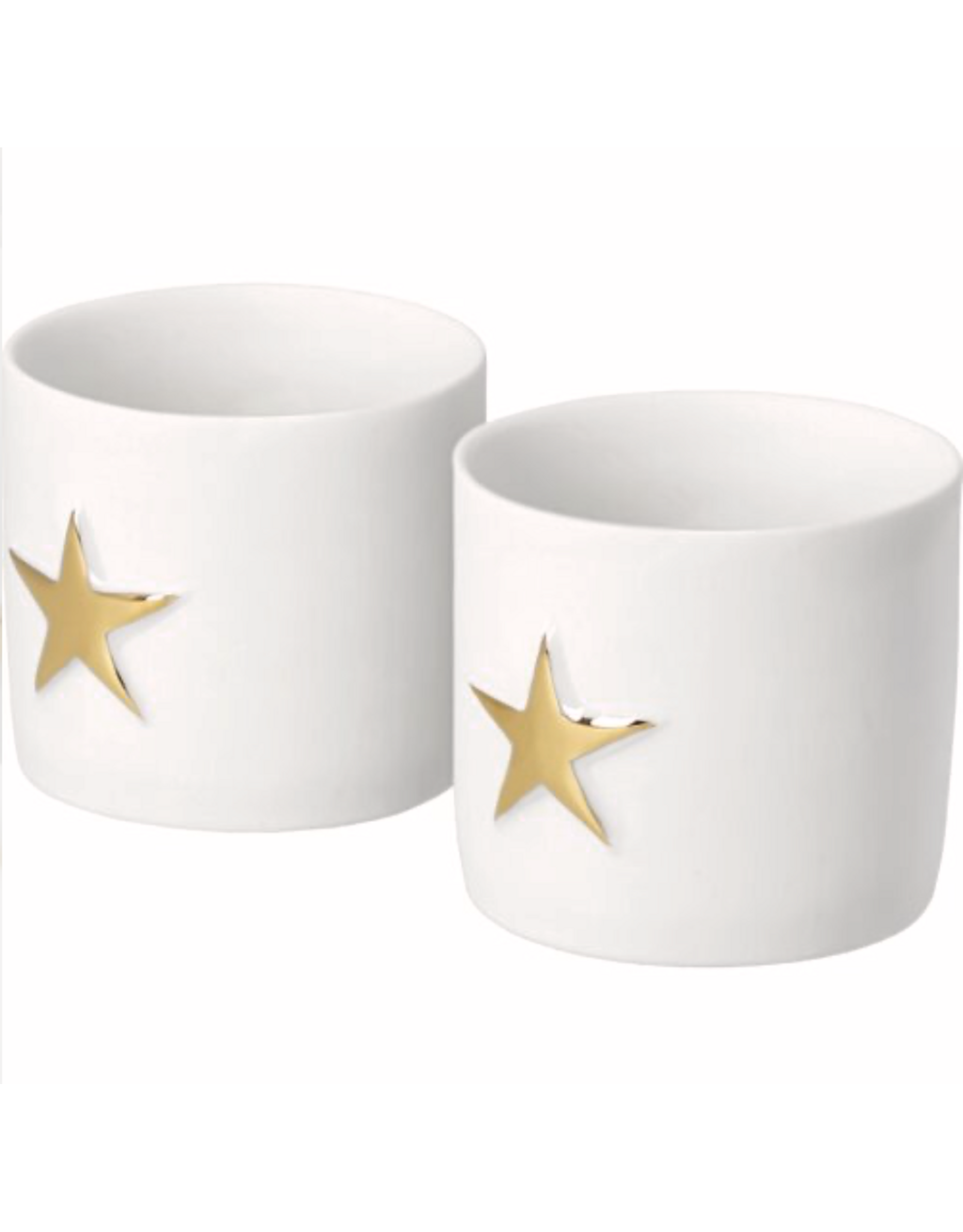 Räder Waxinelichthouders ster | goud | set van 2 | Räder