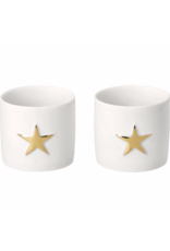 Räder Waxinelichthouders ster | goud | set van 2 | Räder