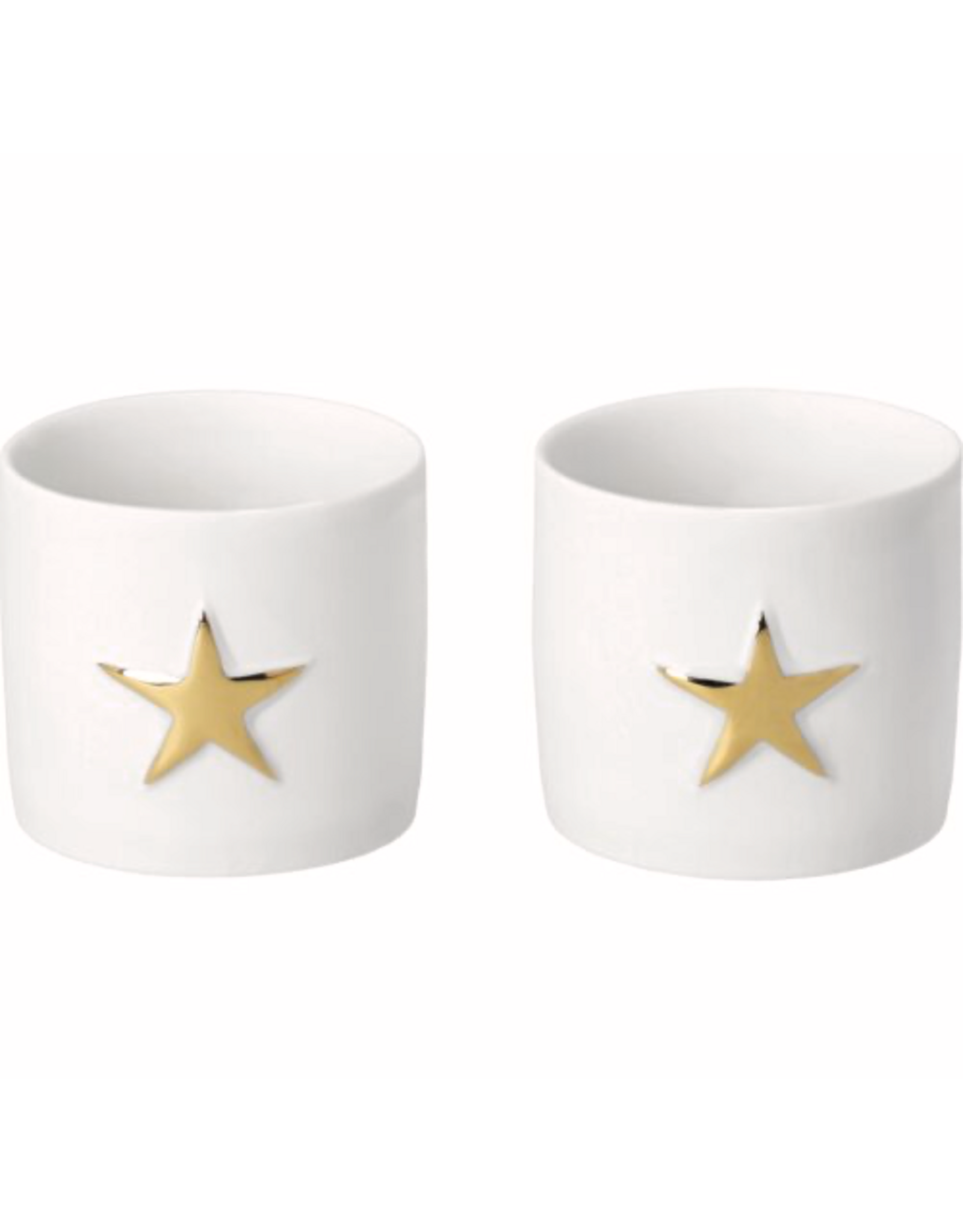 Räder Waxinelichthouders ster | goud | set van 2 | Räder