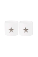 Räder Waxinelichthouders ster | zilver | set van 2 | Räder