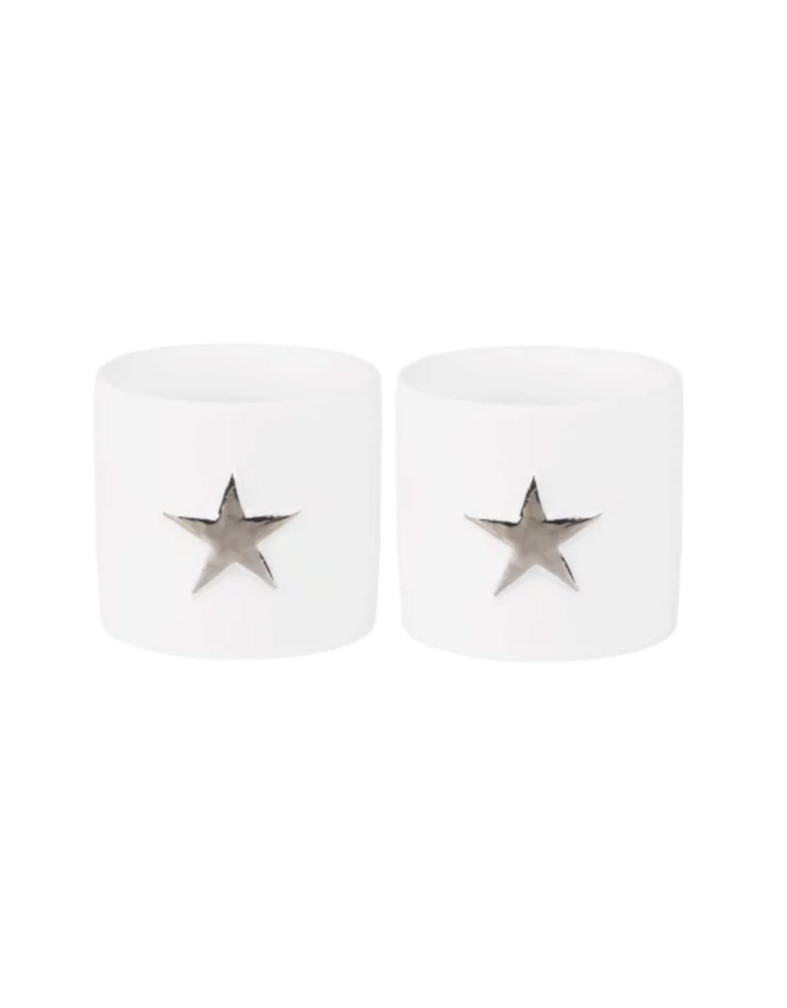 Räder Waxinelichthouders ster | zilver | set van 2 | Räder