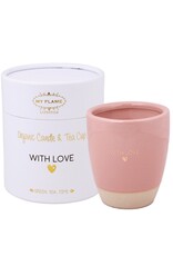 My flame Lifestyle Soja kaars  in theekop| With Love | My Flame