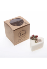 Beauty Scents geurkaarsen Soja geurkaars in hartvorm S | met rozen knoppen | Beauty Scents