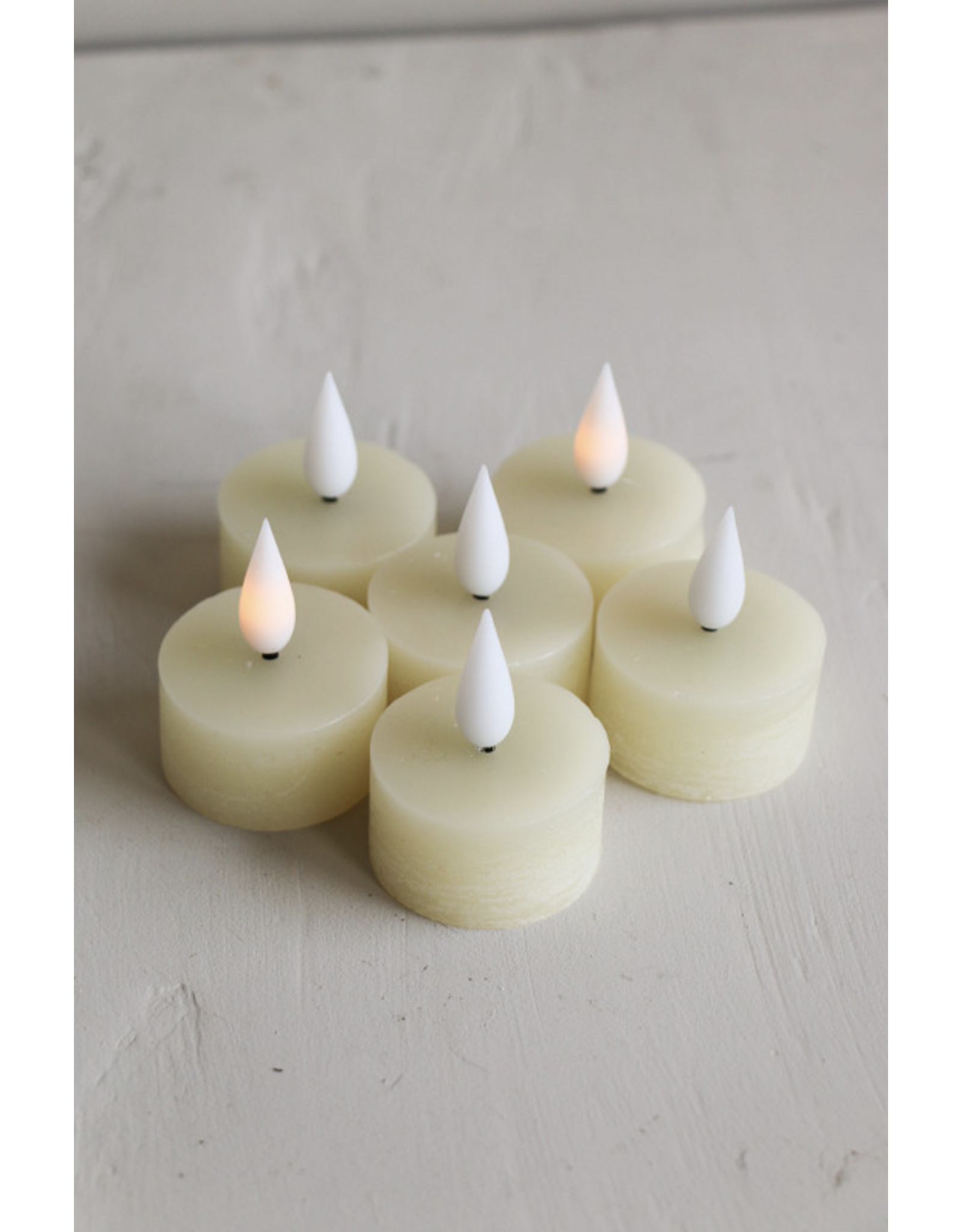 Home Society LED theelichten recharge | set 6 | off white | Home society