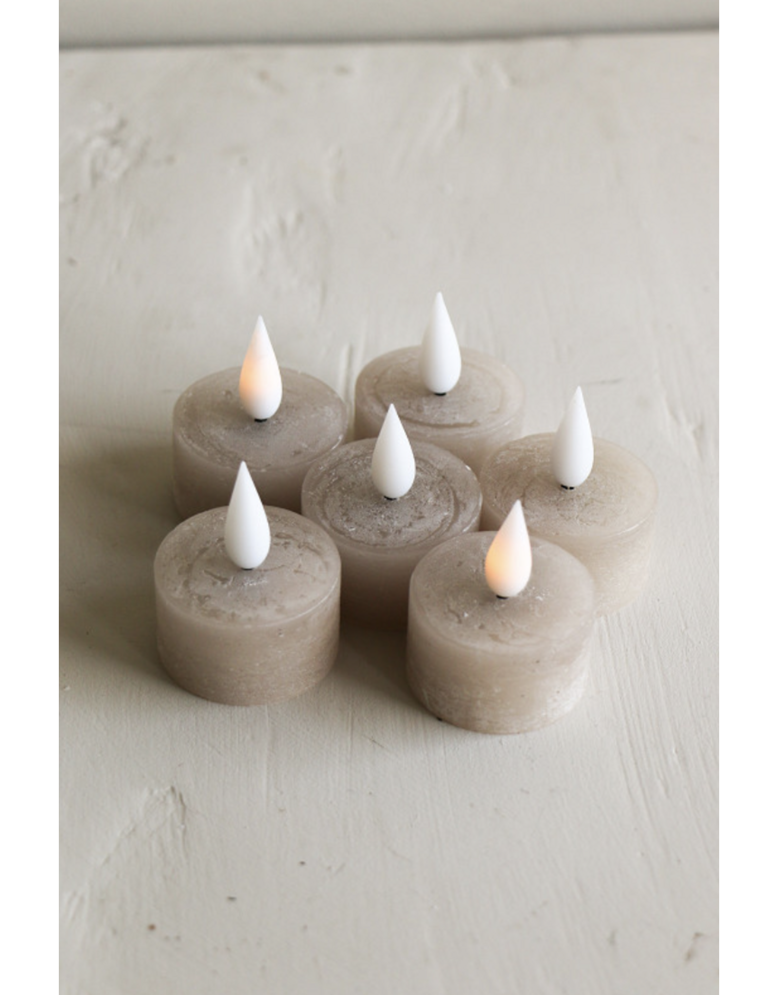 Home Society LED theelichten recharge | set 6 | beige | Home society