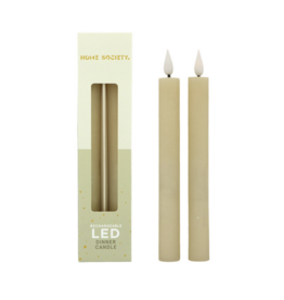 Home Society LED dinerkaarsen recharge | off white | Home society