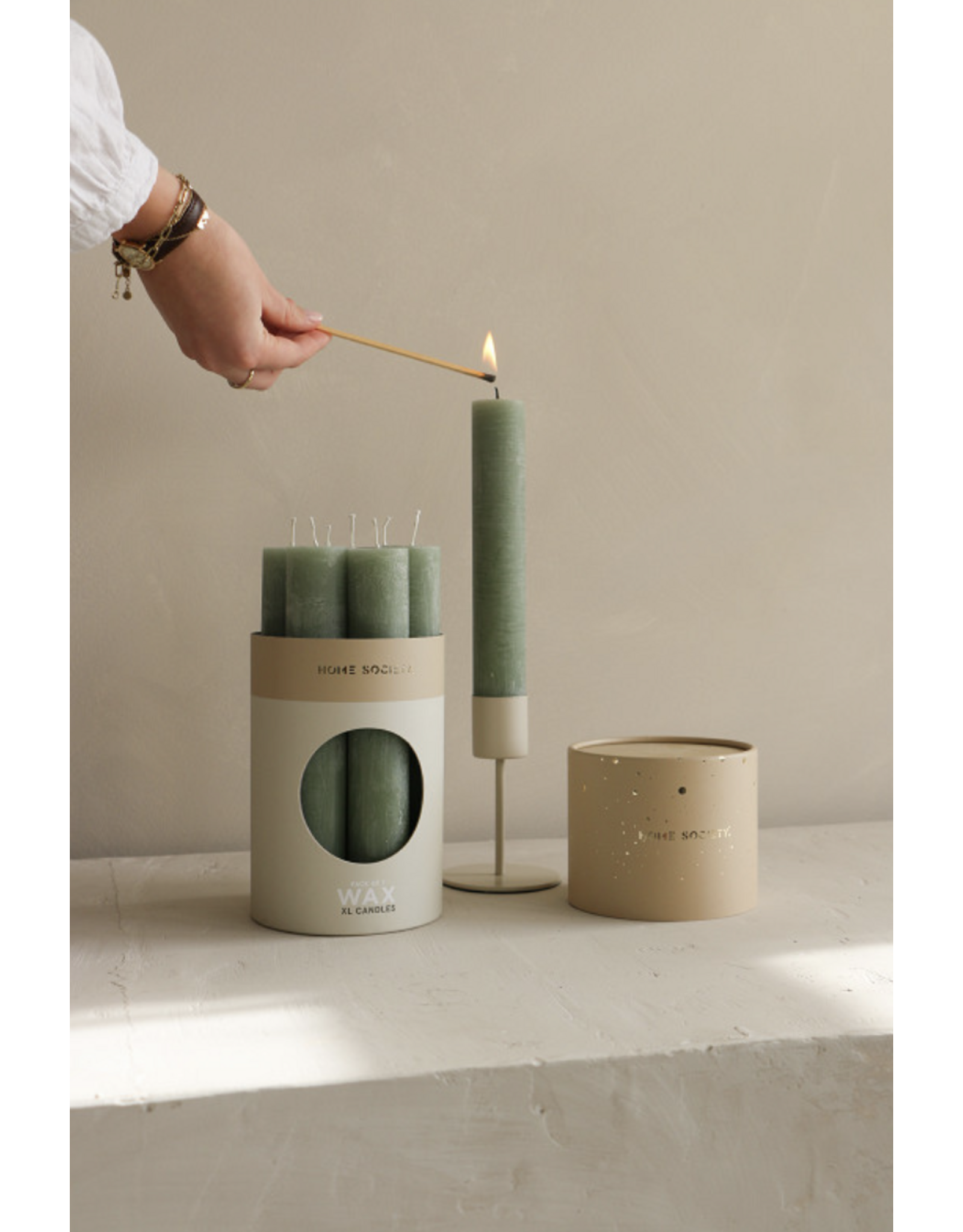 Home Society Dinerkaars XL set 7 | sage | Home society