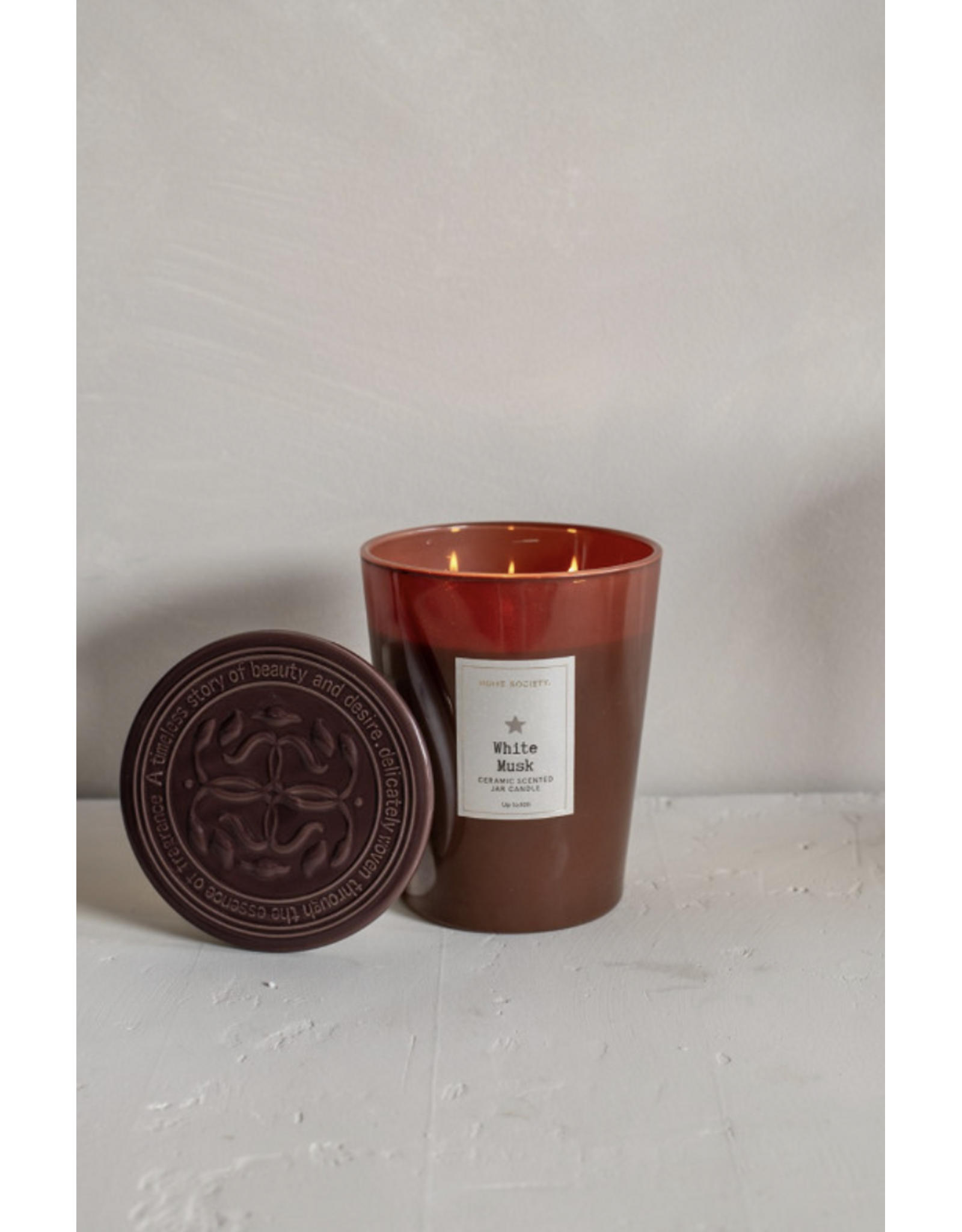 Home Society Geurkaars in pot | white musk | Home society