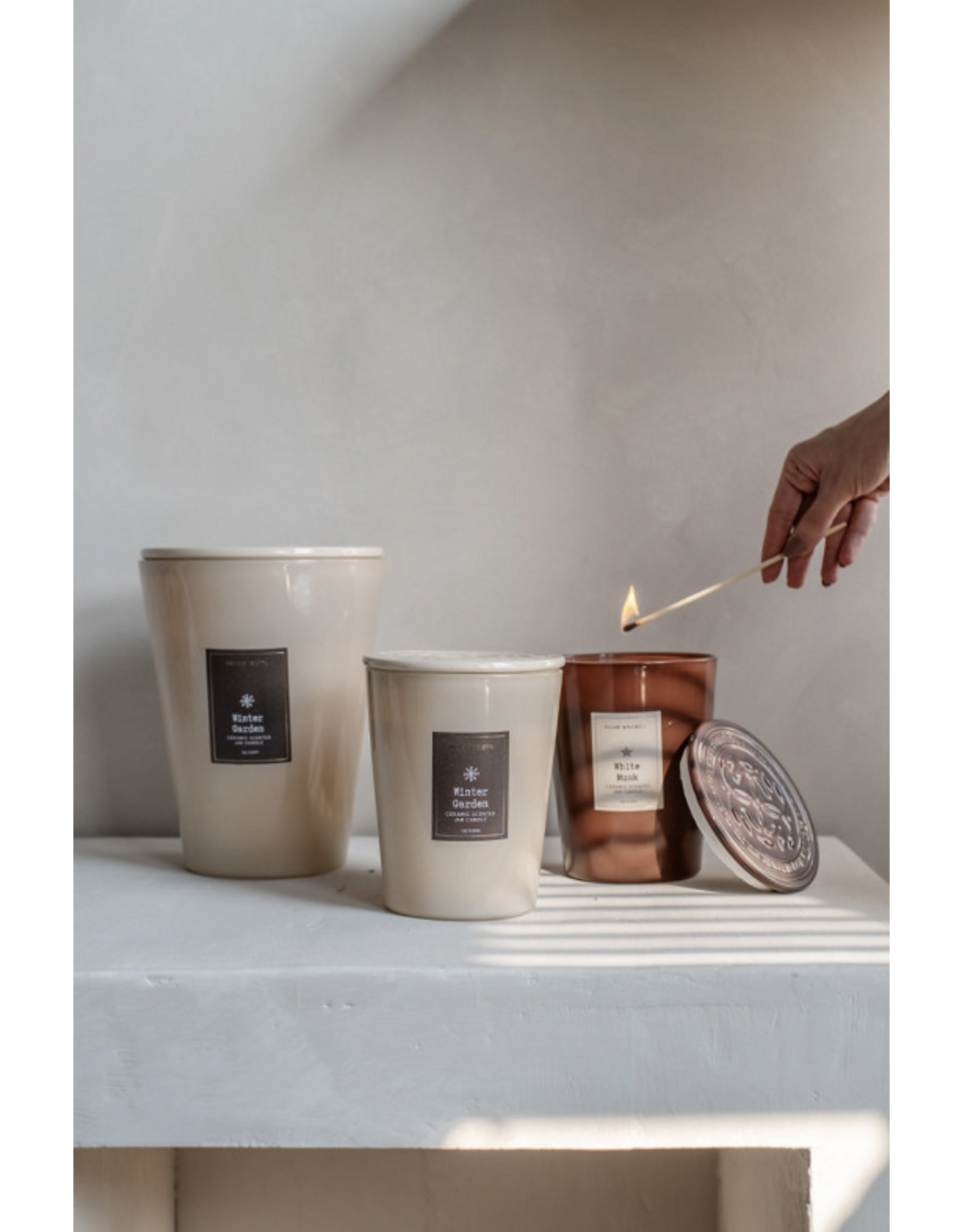 Home Society Geurkaars in pot | white musk | Home society