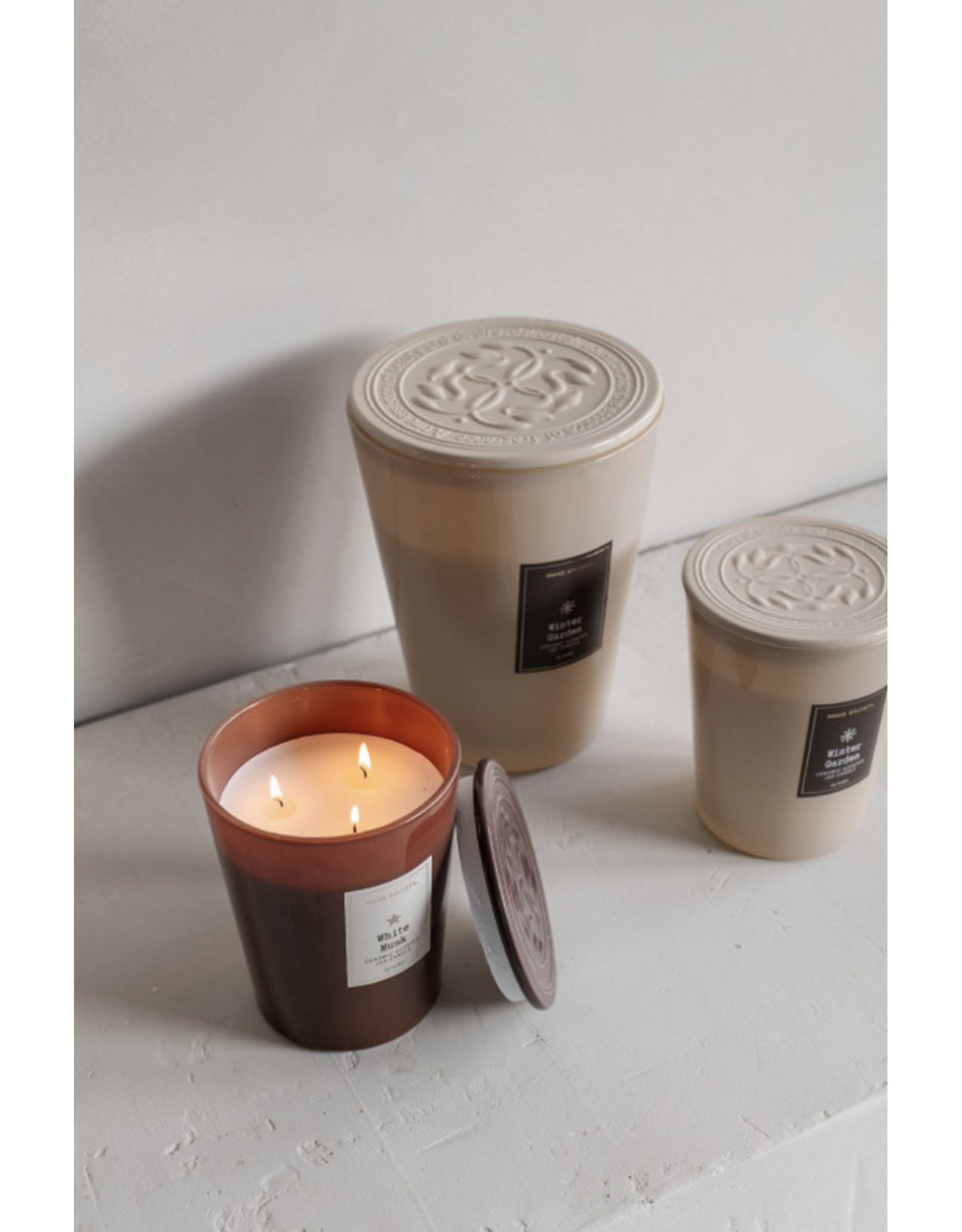 Home Society Geurkaars in pot | white musk | Home society