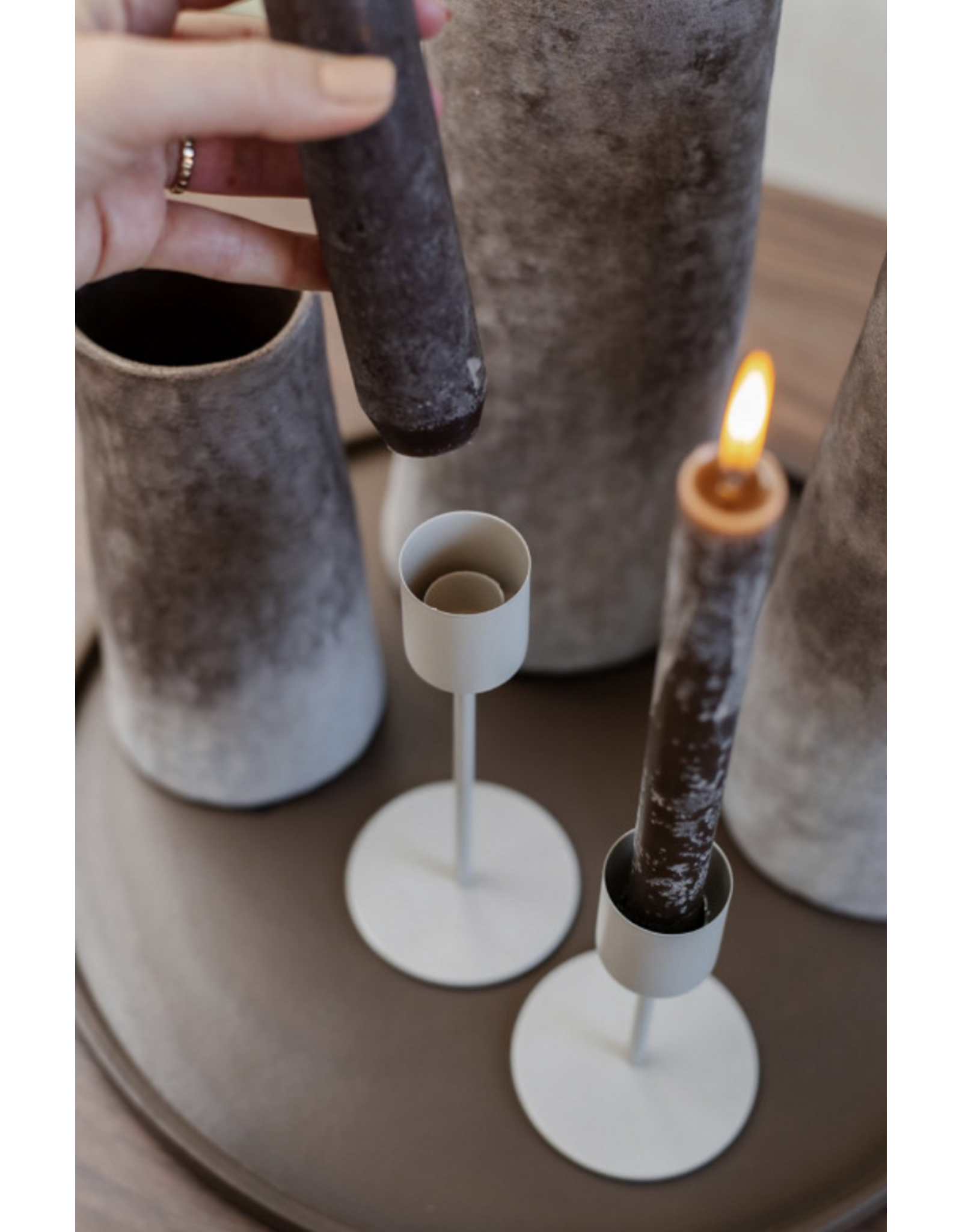 Home Society Kandelaar XL | Raye | Beige | S | Home society