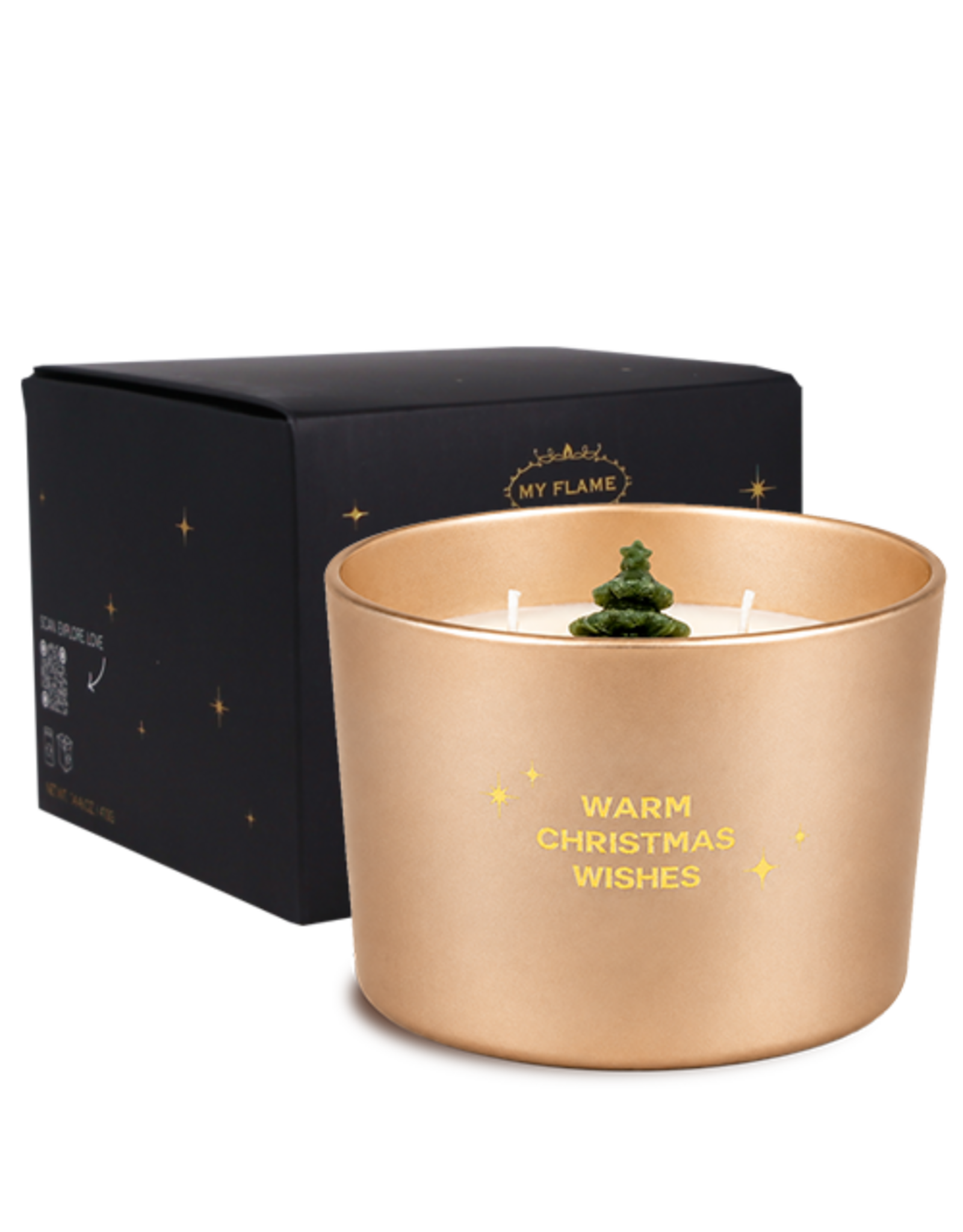 My flame Lifestyle Soja geurkaars | Warm christmas wishes | My Flame
